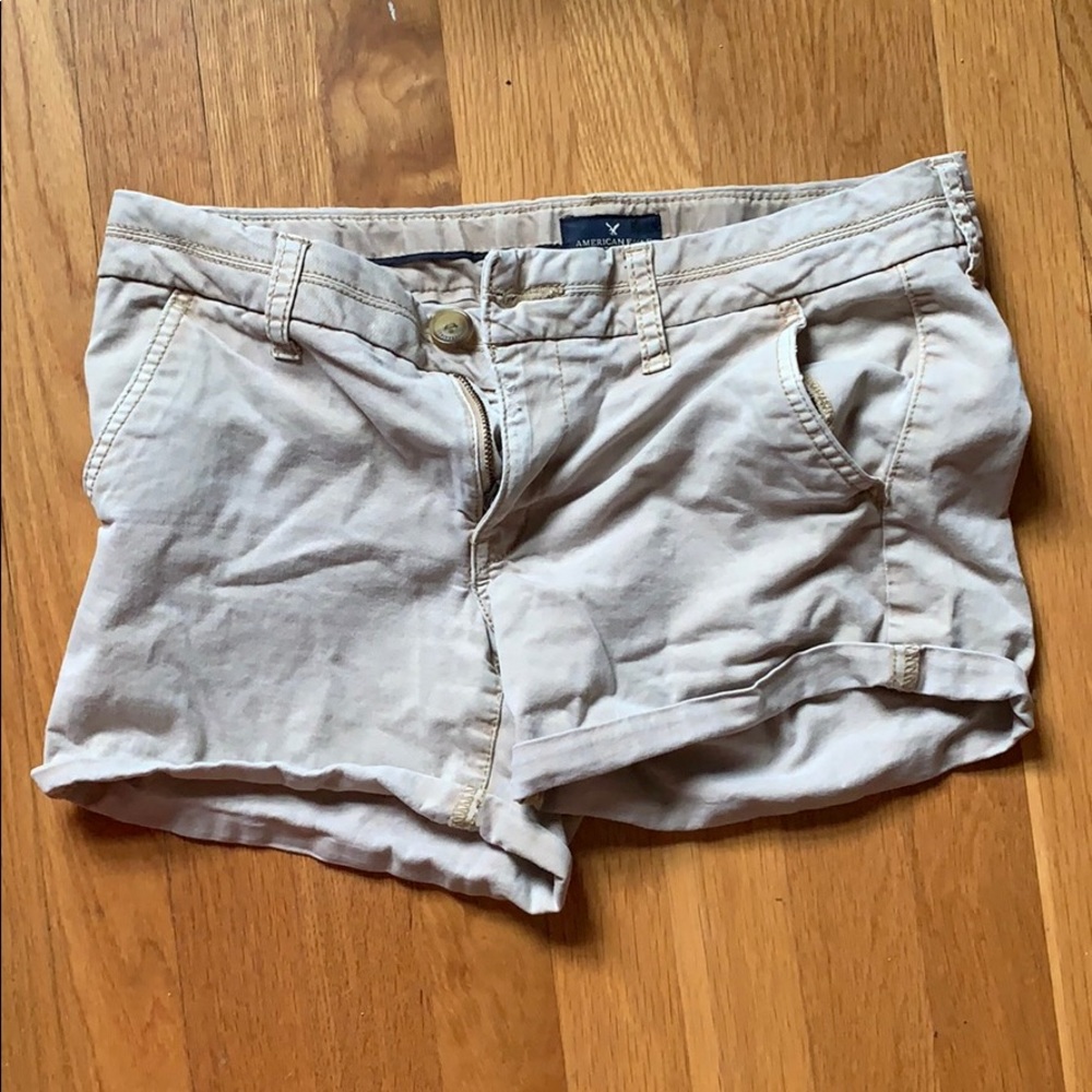 khaki shorts